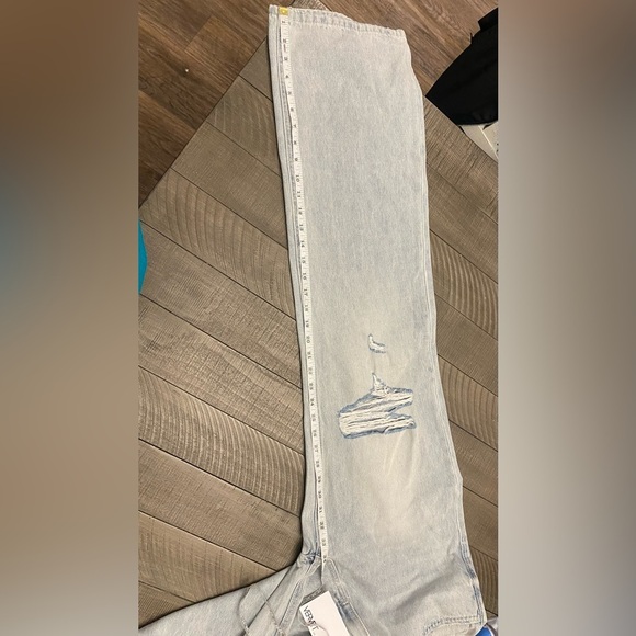 Vervet Leslie 90s vintage flare distressed bleached jeans - Picture 7 of 9